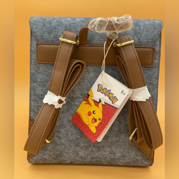 Loungefly  X Pokemon Denim Patch Mini Backpack Women Purse Bag - Picture 2 of 7